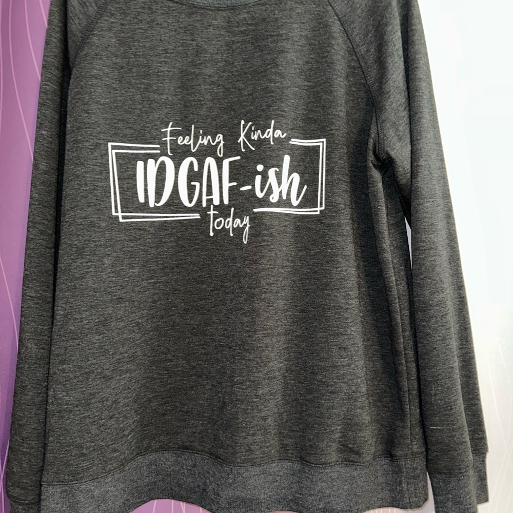 Gray Graphic Sweatshirt